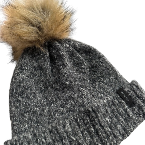 Bula Gray Chunky Wool Blend Knit Hat with Pom - Picture 6 of 10
